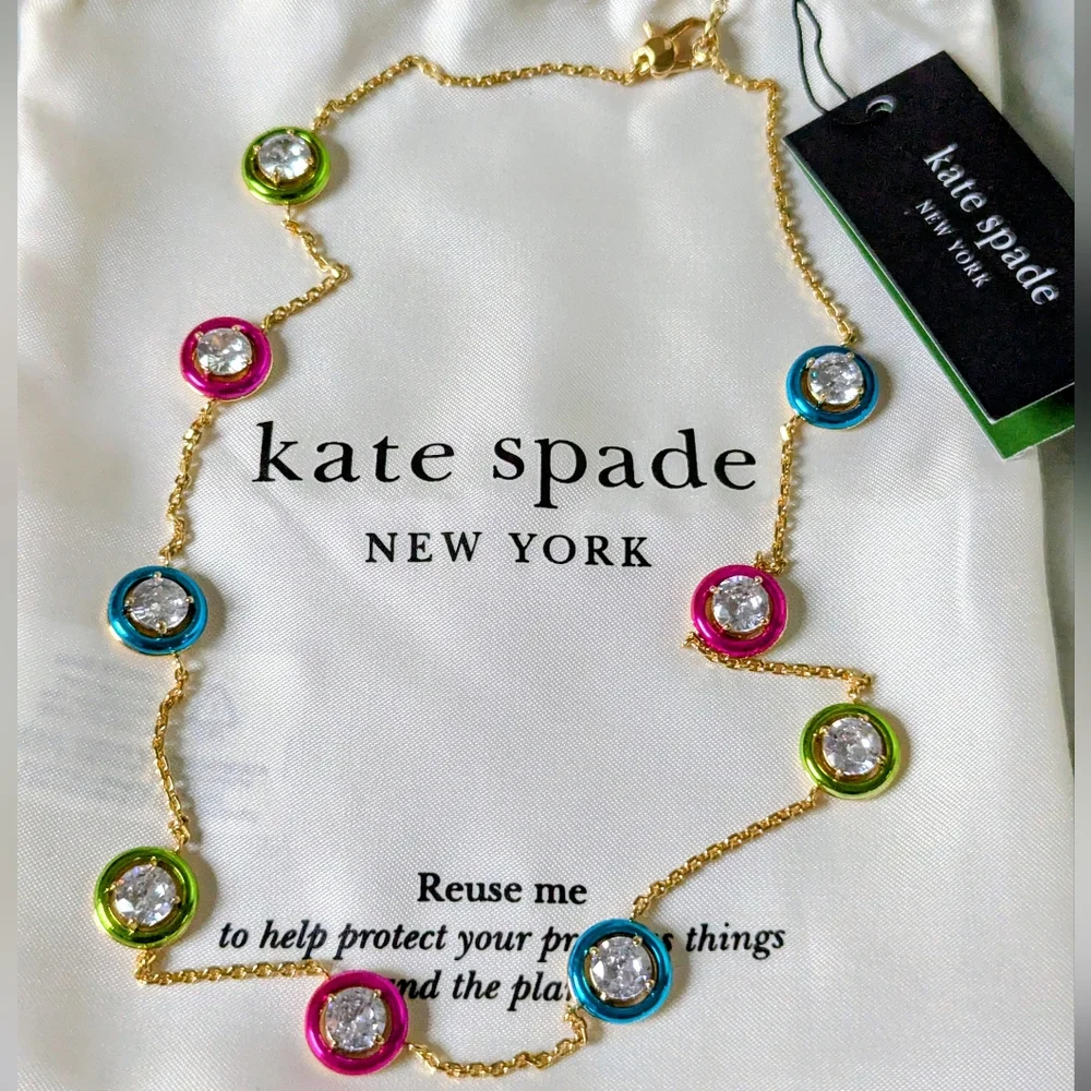 NWT Kate Spade Dream in Color station necklace.
